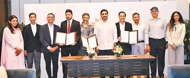 क्रिएटर अकादमी की स्थापना के लिए समझौता : Nara Lokesh क्रिएटर अकादमी की स्थापना के लिए समझौता : Nara Lokesh