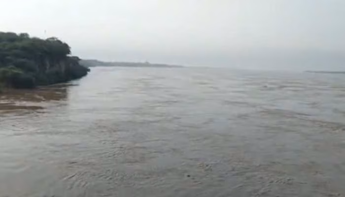 Auraiya: पंचनद में यमुना का रौद्र रूप, जलस्तर खतरे के पार Auraiya: पंचनद में यमुना का रौद्र रूप, जलस्तर खतरे के पार