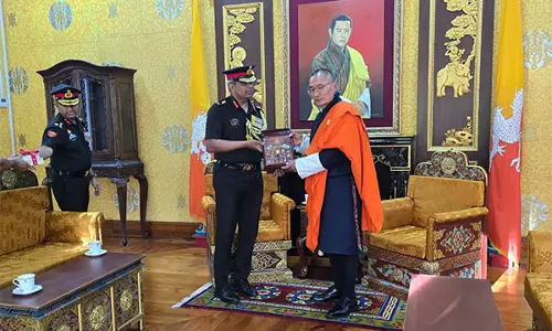DGBR लेफ्टिनेंट जनरल रघु श्रीनिवासन ने BRO परियोजना दंतक की समीक्षा के लिए भूटान का कियादौरा