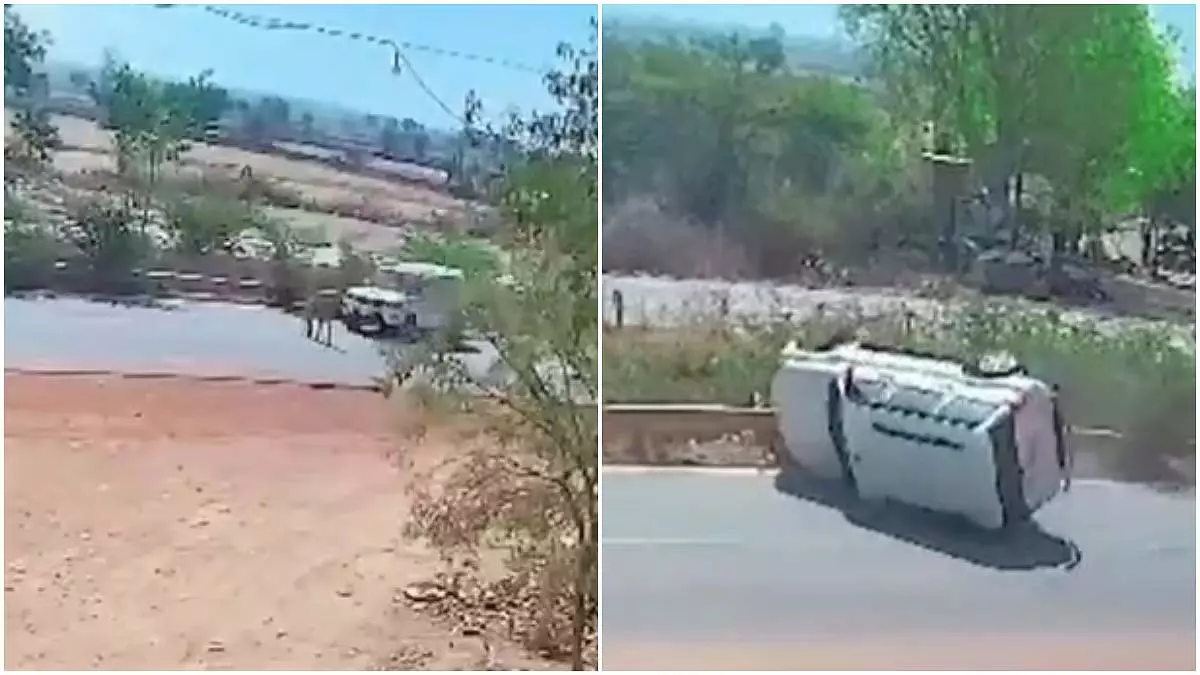 MP : बालाघाट में रील बनाते समय युवक बाल-बाल बचा MP : बालाघाट में रील बनाते समय युवक बाल-बाल बचा