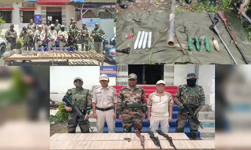 Manipur: सुरक्षा बलों ने भारी मात्रा में हथियार, गोला-बारूद और आईईडी बरामद किए