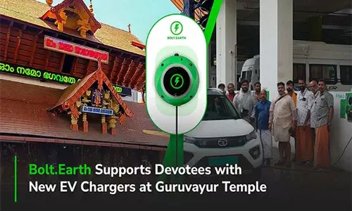 बोल्ट.अर्थ ने केरल के गुरुवयूर मंदिर में पहला ईवी चार्जिंग हब लॉन्च किया