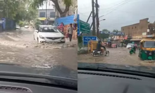 Gurugram : जलभराव की तस्वीरें फिर सोशल मीडिया पर छाईं