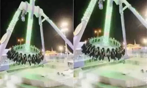 Saudi Arabia: भयानक हादसा, हवा में टूटा 360 डिग्री झूला, 23 लोग घायल Saudi Arabia: भयानक हादसा, हवा में टूटा 360 डिग्री झूला, 23 लोग घायल