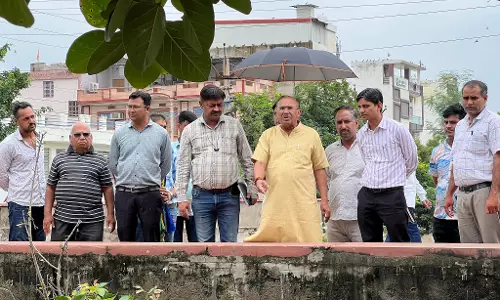Ajmer: बांडी नदी में सुरक्षा दीवार और कॉलोनियों में पुलिया निर्माण से लोगों में खुशी