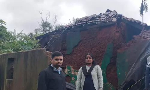 Karnataka : सोमवारपेट में घरों को नुकसान