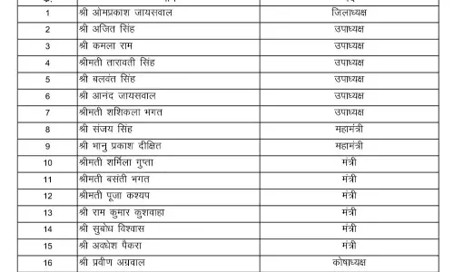 बलरामपुर-रामानुजगंज जिला बीजेपी में नए पदाधिकारियों की नियुक्ति