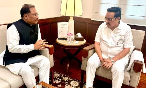 CM विष्णुदेव साय ने केंद्रीय जलशक्ति मंत्री सीआर पाटिल से की मुलाकात