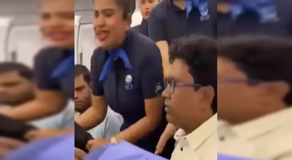 फ्लाइट के अंदर का चौंकाने वाला वीडियो... फ्लाइट के अंदर का चौंकाने वाला वीडियो...