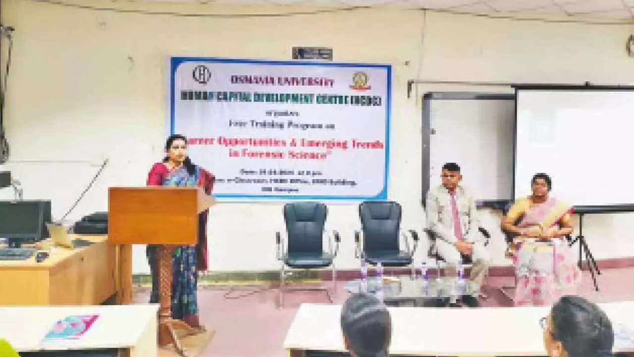 ओयू के एचसीडीसी ने निःशुल्क फोरेंसिक विज्ञान करियर कार्यशाला का आयोजन किया ओयू के एचसीडीसी ने निःशुल्क फोरेंसिक विज्ञान करियर कार्यशाला का आयोजन किया