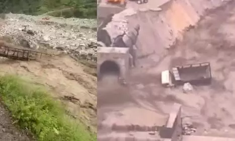 Kullu: फ्लैश फ्लड से मलाणा डैम ध्वस्त, वाहन बहे Kullu: फ्लैश फ्लड से मलाणा डैम ध्वस्त, वाहन बहे