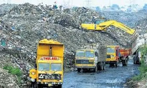 जीसीसी ने कोडुंगैयुर डंपयार्ड में पौधे लगाए