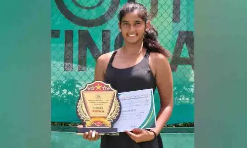 लक्ष्मी श्री ने हैदराबाद में AITA-TSTA टेनिस खिताब जीता लक्ष्मी श्री ने हैदराबाद में AITA-TSTA टेनिस खिताब जीता