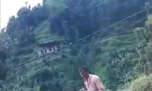 Shillai के ग्रामीणों ने मरती हुई गाय को बचाने के लिए भूस्खलन का सामना किया Shillai के ग्रामीणों ने मरती हुई गाय को बचाने के लिए भूस्खलन का सामना किया