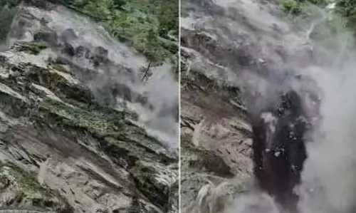 उत्तराखंड में हैलांग के पास चट्टानें गिरने से तीन मजदूर घायल, कई फंसे