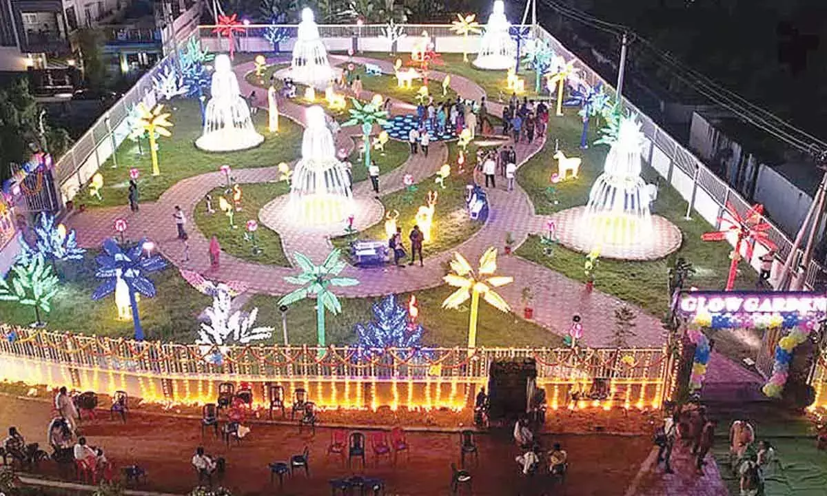 Andhra: ग्लो गार्डन का उद्घाटन Andhra: ग्लो गार्डन का उद्घाटन