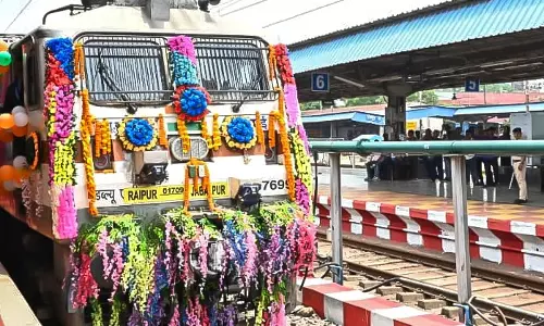 रायपुर और जबलपुर के बीच नई इंटरसिटी ट्रेन सेवा का शुभारंभ रायपुर और जबलपुर के बीच नई इंटरसिटी ट्रेन सेवा का शुभारंभ