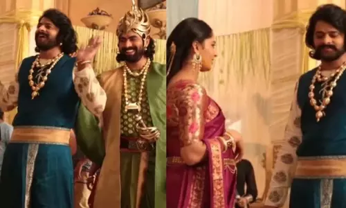 Baahubali के बीटीएस वीडियो में प्रभास ने राणा दग्गुबाती के साथ एक निरंजन पर डांस किया