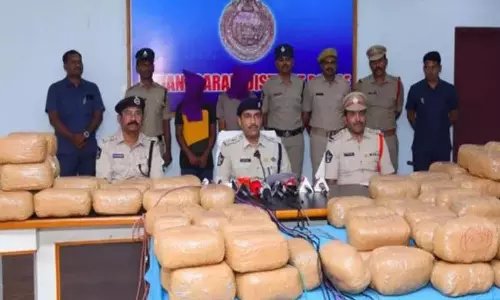 Vijayanagaram में पुलिस ने 145 किलो गांजा के साथ दो लोगों को गिरफ्तार किया Vijayanagaram में पुलिस ने 145 किलो गांजा के साथ दो लोगों को गिरफ्तार किया