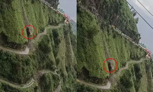 भीषण हादसा: चट्टान से टकराई JCB , ड्राइवर गहरी खाई में गिरा, मौत भीषण हादसा: चट्टान से टकराई JCB , ड्राइवर गहरी खाई में गिरा, मौत