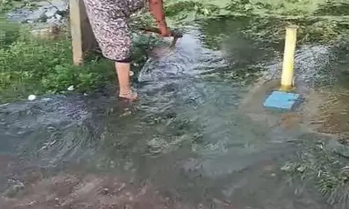 नहर में गाद: सड़कों और खेतों में पानी घुस रहा है