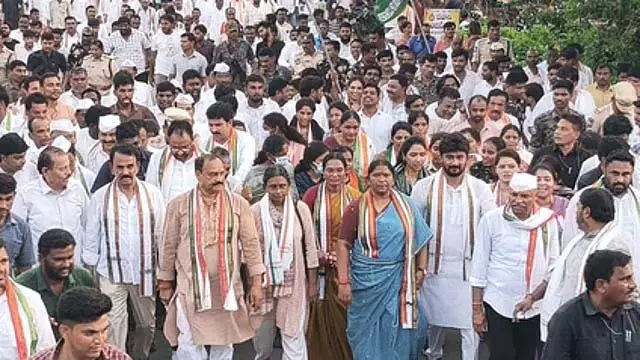 TPCC प्रमुख महेश कुमार गौड़ ने पदयात्रा पर मतभेद से इनकार किया TPCC प्रमुख महेश कुमार गौड़ ने पदयात्रा पर मतभेद से इनकार किया