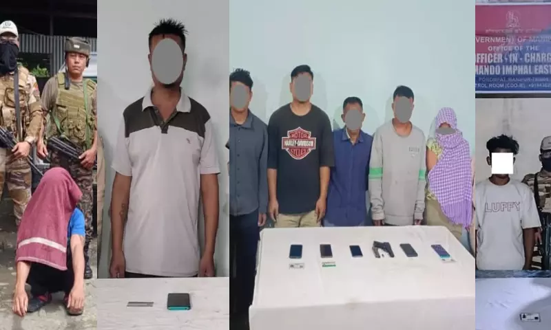 Manipur पुलिस ने कई अभियानों में 8 संदिग्ध उग्रवादियों को गिरफ्तार किया Manipur पुलिस ने कई अभियानों में 8 संदिग्ध उग्रवादियों को गिरफ्तार किया