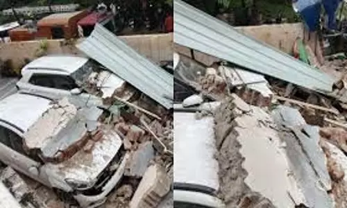 पंचकूला में फास्ट फूड शॉप में धमाका, दो गाड़ियां मलबे में दबीं