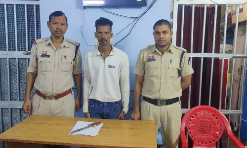 रायपुर में चाकू के साथ संदिग्ध युवक गिरफ्तार