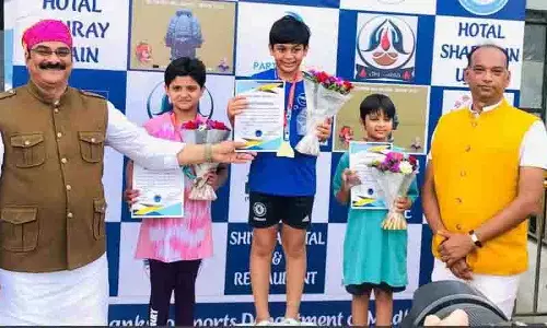 Hyderabad की तैराक हव्या डी ने राष्ट्रीय फिनस्विमिंग चैंपियनशिप 2025 में शानदार प्रदर्शन किया Hyderabad की तैराक हव्या डी ने राष्ट्रीय फिनस्विमिंग चैंपियनशिप 2025 में शानदार प्रदर्शन किया