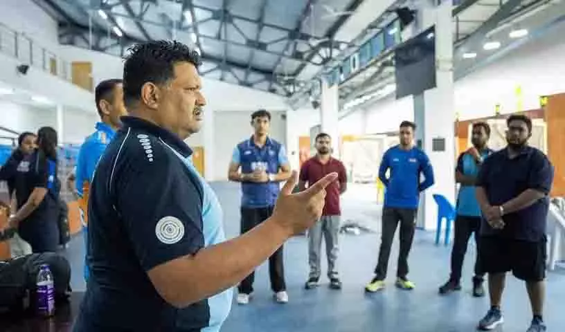 Hyderabad: भारतीय निशानेबाज एशियाई चैंपियनशिप के लिए प्रशिक्षण ले रहे Hyderabad: भारतीय निशानेबाज एशियाई चैंपियनशिप के लिए प्रशिक्षण ले रहे