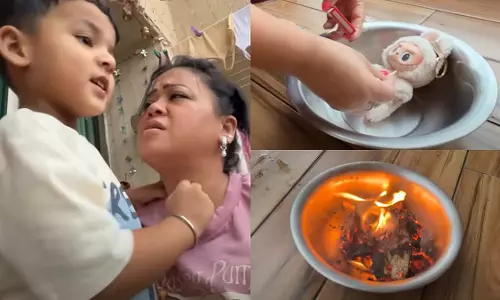 गोल्ला के अजीब व्यवहार के बाद भारती सिंह ने जलाई लाबूबू डॉल