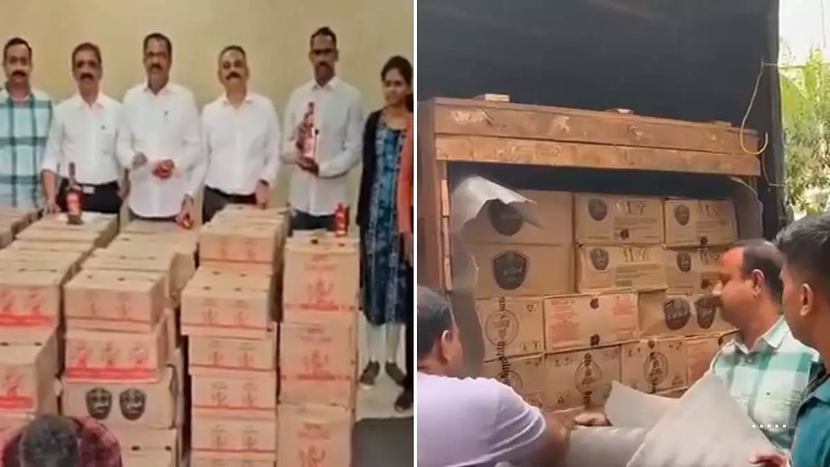 Maharashtra : आबकारी ने पनवेल में गोवा की शराब जब्त की Maharashtra : आबकारी ने पनवेल में गोवा की शराब जब्त की
