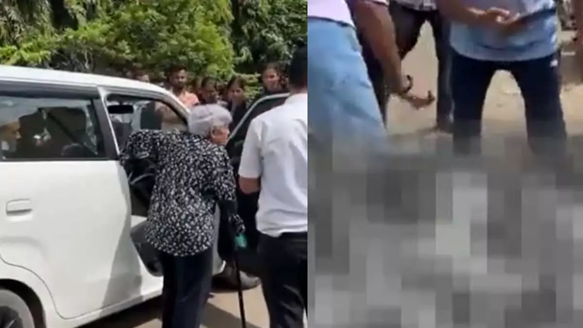 Palghar : प्रदर्शन कर रही महिला कर्मचारियों को कार से रौंदा Palghar : प्रदर्शन कर रही महिला कर्मचारियों को कार से रौंदा