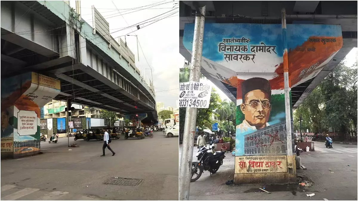 वीर सावरकर फ्लाईओवर को गिराने पर स्थानीय नेताओं का विरोध वीर सावरकर फ्लाईओवर को गिराने पर स्थानीय नेताओं का विरोध