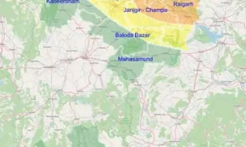 छत्तीसगढ़ : 7 जिलों में हल्की बारिश होने के आसार