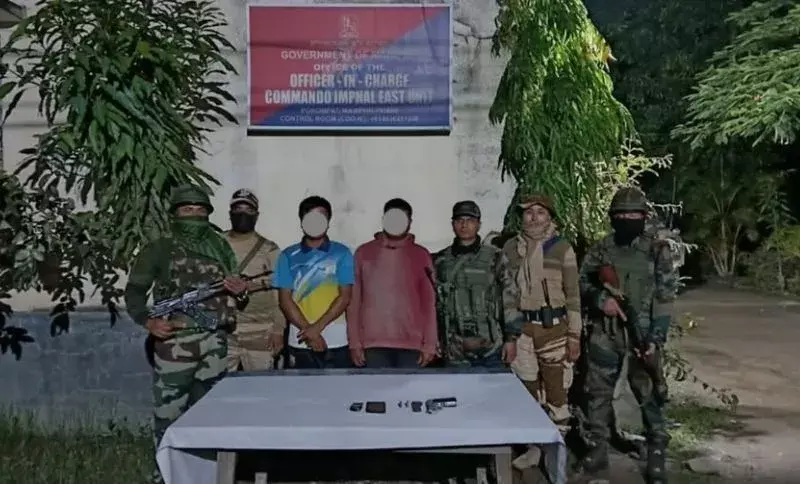 Manipur: हथियारों की तस्करी के आरोप में इंफाल पूर्व में दो गिरफ्तार