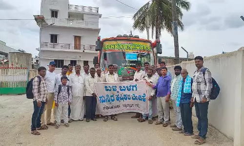 Karnataka : युवा किसानों का एक समूह जल पथ अध्ययन दौरे पर निकला