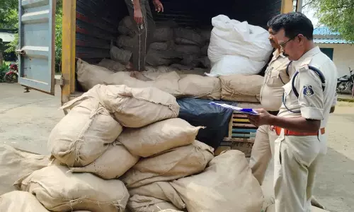 30 लाख का अवैध तंबाखू गुटखा जब्त, ट्रक की तलाशी में मिले