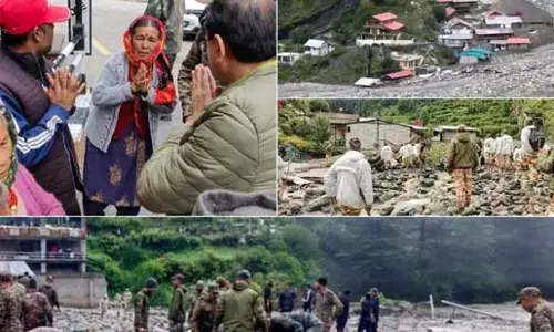 उत्तरकाशी में बादल फटने से बाढ़, 5 की मौत, 11 सेना के जवान लापता उत्तरकाशी में बादल फटने से बाढ़, 5 की मौत, 11 सेना के जवान लापता