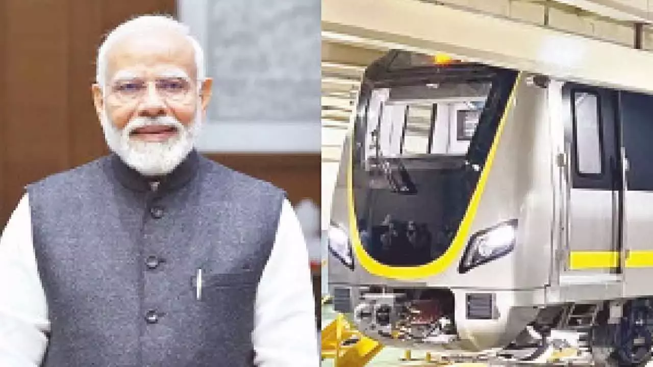 Karnataka: प्रधानमंत्री 10 अगस्त को नम्मा मेट्रो येलो लाइन को हरी झंडी दिखाएंगे Karnataka: प्रधानमंत्री 10 अगस्त को नम्मा मेट्रो येलो लाइन को हरी झंडी दिखाएंगे