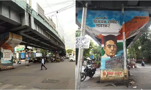 वीर सावरकर फ्लाईओवर को गिराने पर स्थानीय नेताओं का विरोध वीर सावरकर फ्लाईओवर को गिराने पर स्थानीय नेताओं का विरोध