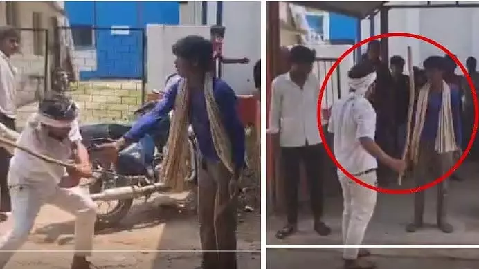 MP : सतना में चोरी के शक में शख्स की बेरहमी से पिटाई MP : सतना में चोरी के शक में शख्स की बेरहमी से पिटाई