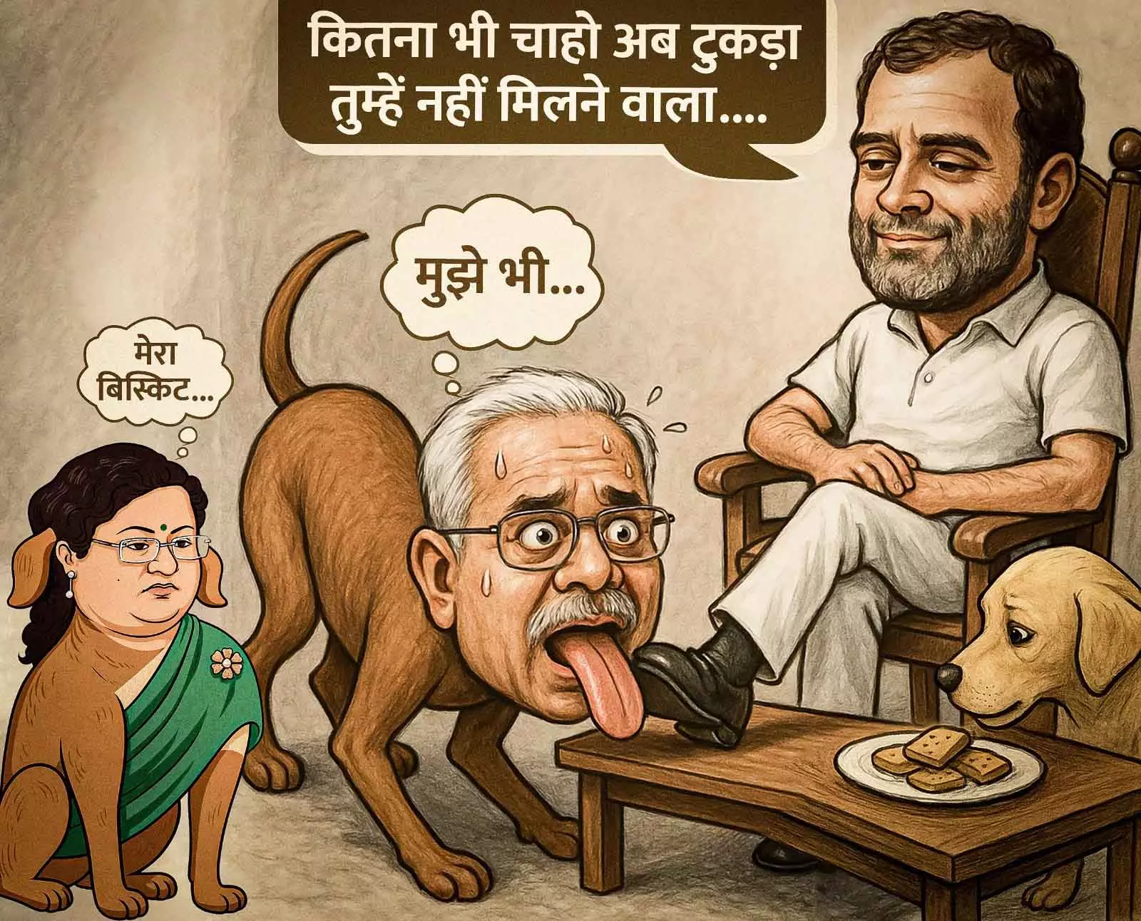 कार्टून युद्ध !! भाजपा और कांग्रेस की लड़ाई बंदर और कुत्ते तक आई! कार्टून युद्ध !! भाजपा और कांग्रेस की लड़ाई बंदर और कुत्ते तक आई!