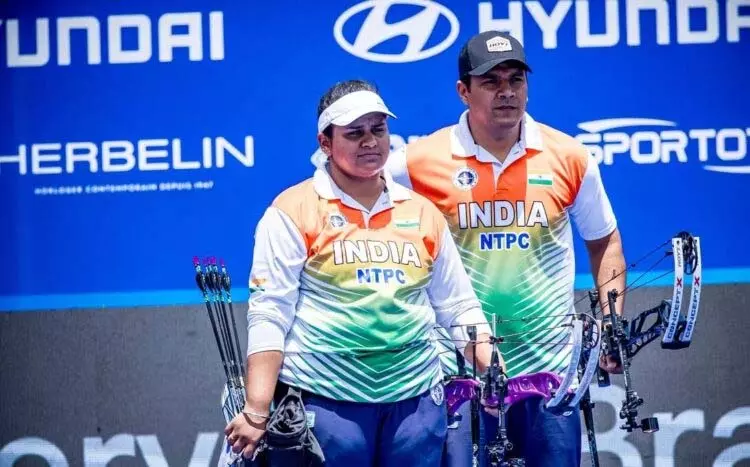 भारत की मिश्रित टीम 2025 विश्व खेलों के कंपाउंड क्वालीफिकेशन में शीर्ष पर भारत की मिश्रित टीम 2025 विश्व खेलों के कंपाउंड क्वालीफिकेशन में शीर्ष पर