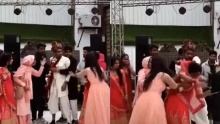 दूल्हे का ये खतरनाक डांस देख उड़े दुल्हन के होश, देखें VIDEO दूल्हे का ये खतरनाक डांस देख उड़े दुल्हन के होश, देखें VIDEO