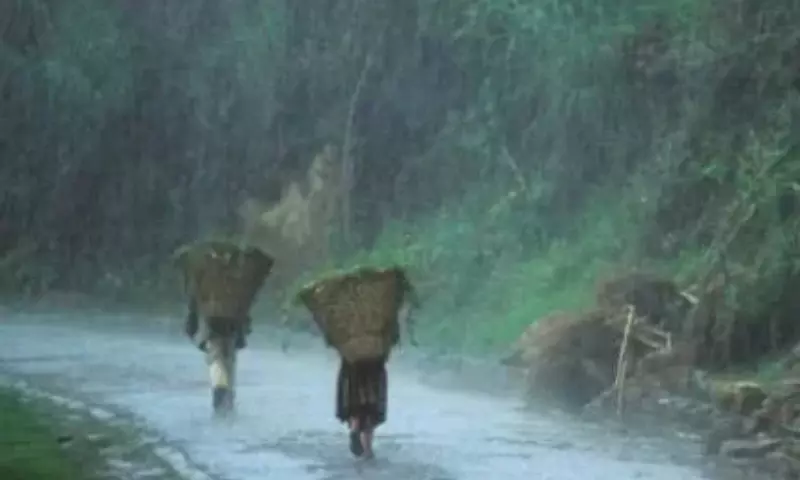 Nagaland में 9 अगस्त तक भारी बारिश की संभावना