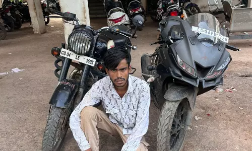 रायपुर : महँगी बाइक्स चुराने वाला गिरफ्तार