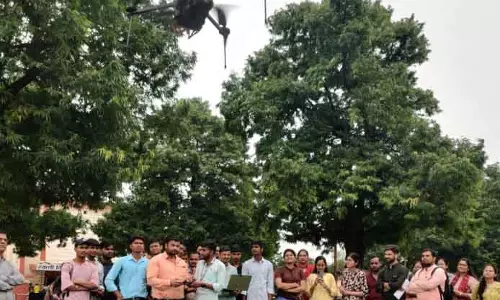 ड्रोन तकनीक से खेती करने कौशल प्रशिक्षण आयोजित ड्रोन तकनीक से खेती करने कौशल प्रशिक्षण आयोजित