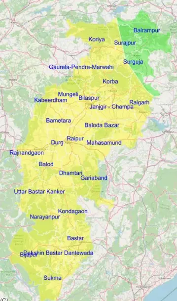 बस्तर, रायपुर और सरगुजा संभाग में बारिश का अलर्ट बस्तर, रायपुर और सरगुजा संभाग में बारिश का अलर्ट